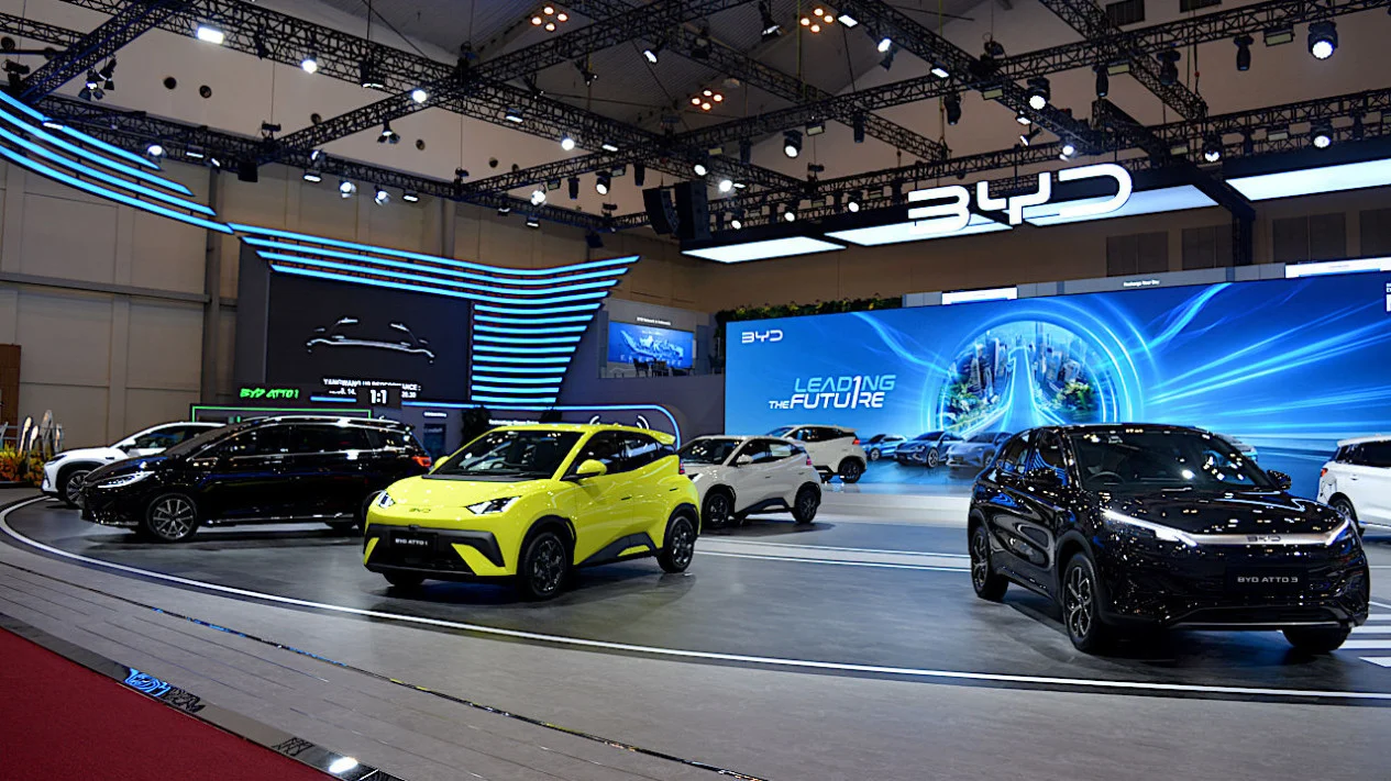 BYD mencatat pertumbuhan pesat di pasar mobil listrik Indonesia