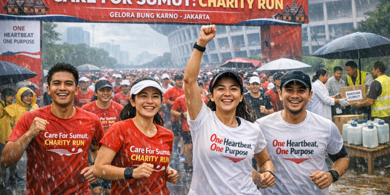 Care For Sumut Charity Run Jakarta Galang Donasi Rp5 Miliar