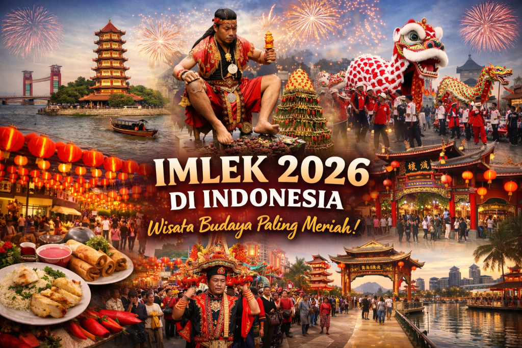 Ilustrasi perayaan Tahun Baru Imlek 2026 di Indonesia