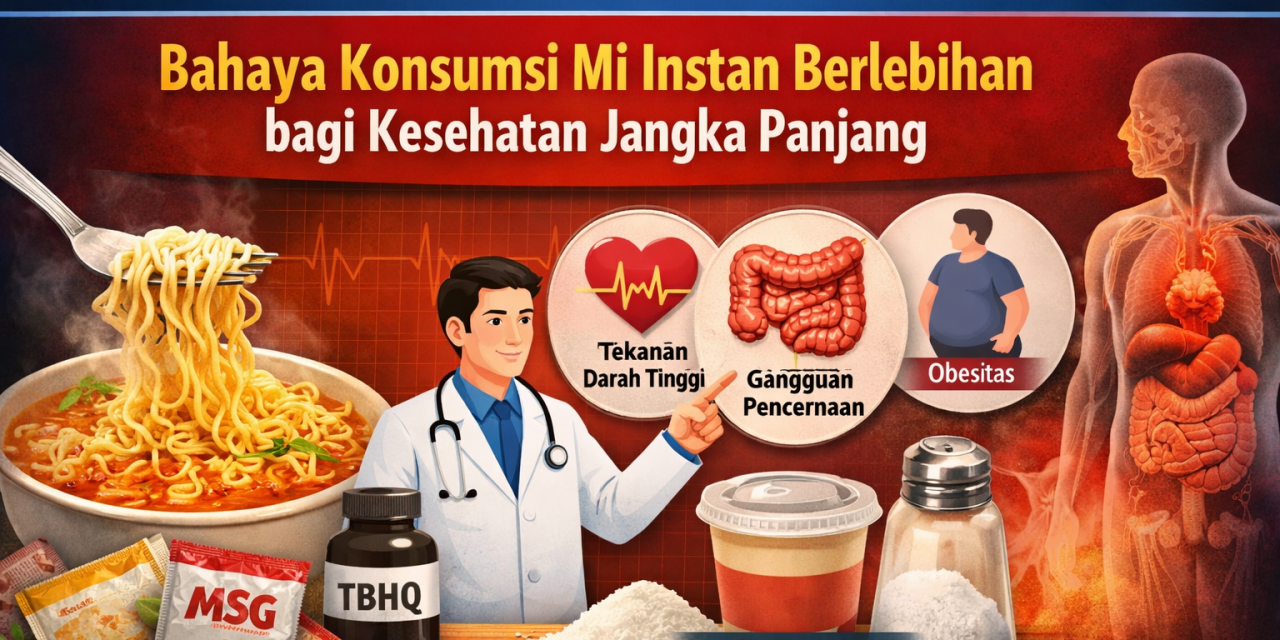 Dampak Konsumsi Mi Instan Berlebihan Kepada Kesehatan Tubuh