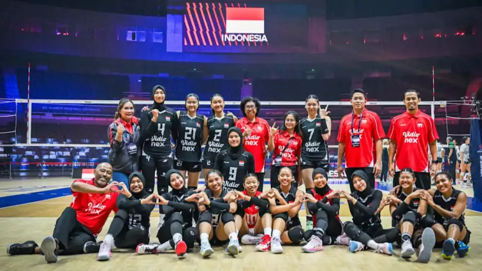 Timnas Voli Putri Indonesia naik ke ranking 48 dunia usai mengalahkan Australia di AVC Women's Continental 2026.
